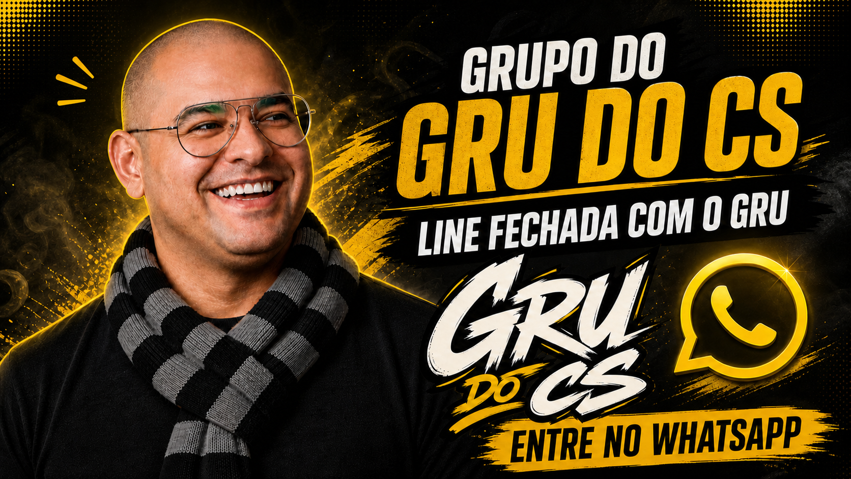 Grupo de WhatsApp do GRU DO CS — line fechada com o Gru
